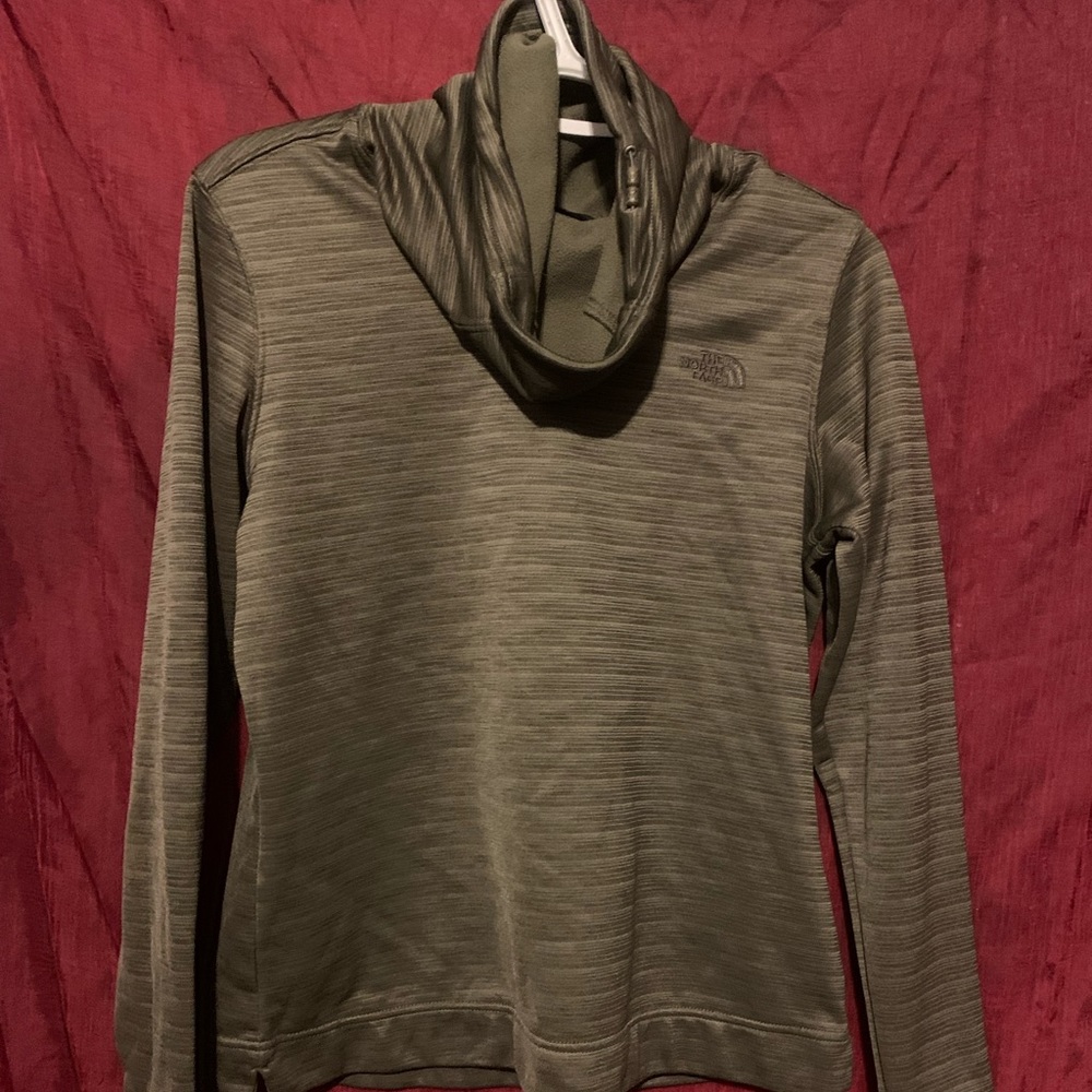 The North face high neck sweater medium green